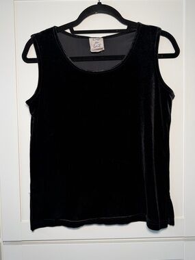 Vintage Cafe Au Lait Velvet 90’s Whimsigoth Tank Top Gothic Grunge Classic